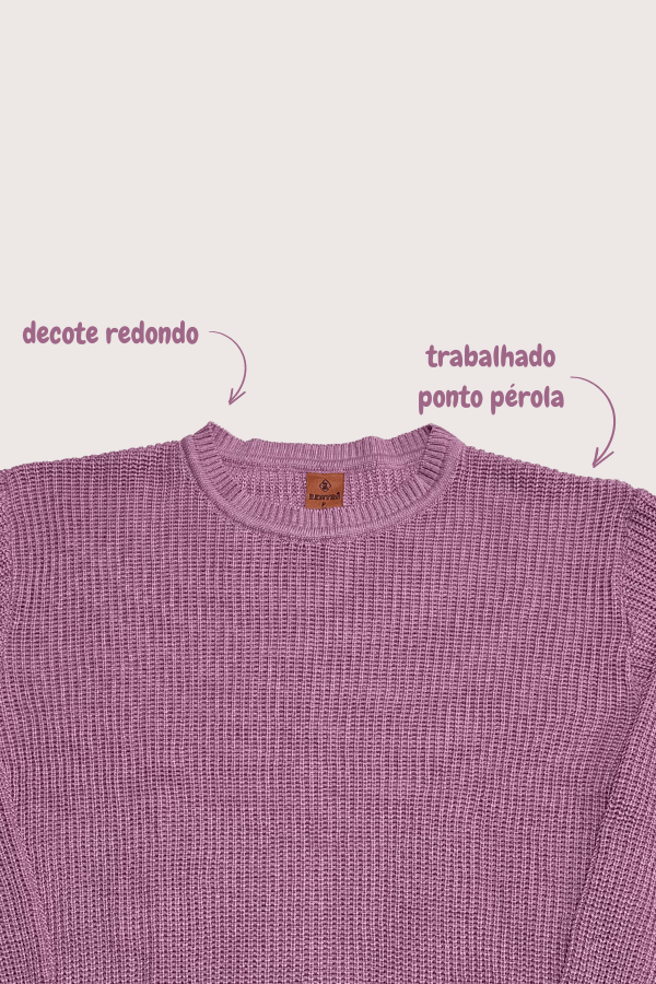 Suéter Feminino Adulto Pérola Preto 1869 - Imagem 4
